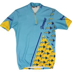 Vintage Tommaso Italy Made Cycling Bicycle Jersey